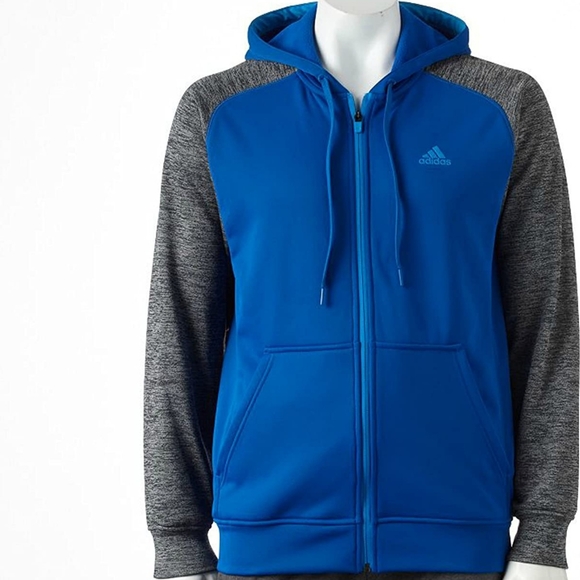 adidas Other - Adidas climawarm blue athletic tech fleece hoodie